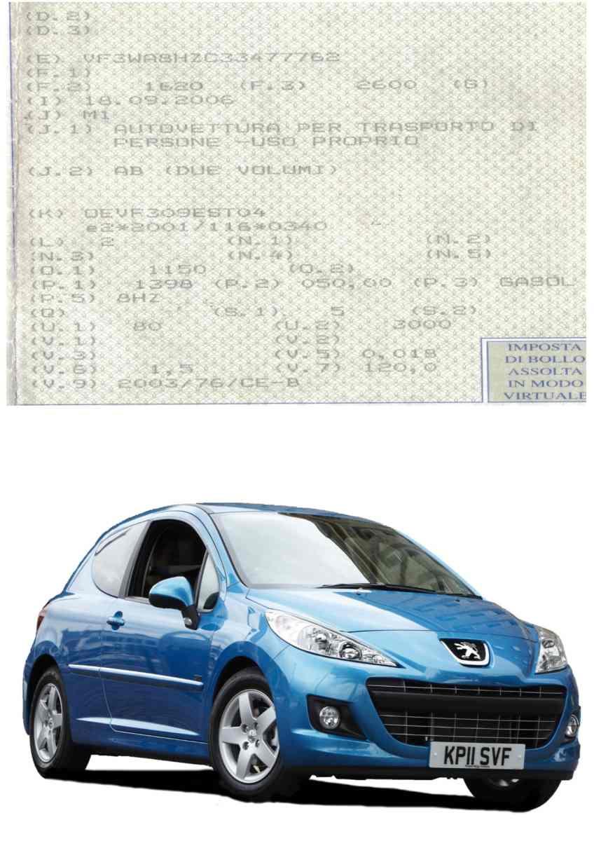 7410z5 peugeot 207 dal 2006 al 2015 paraurti posteriore