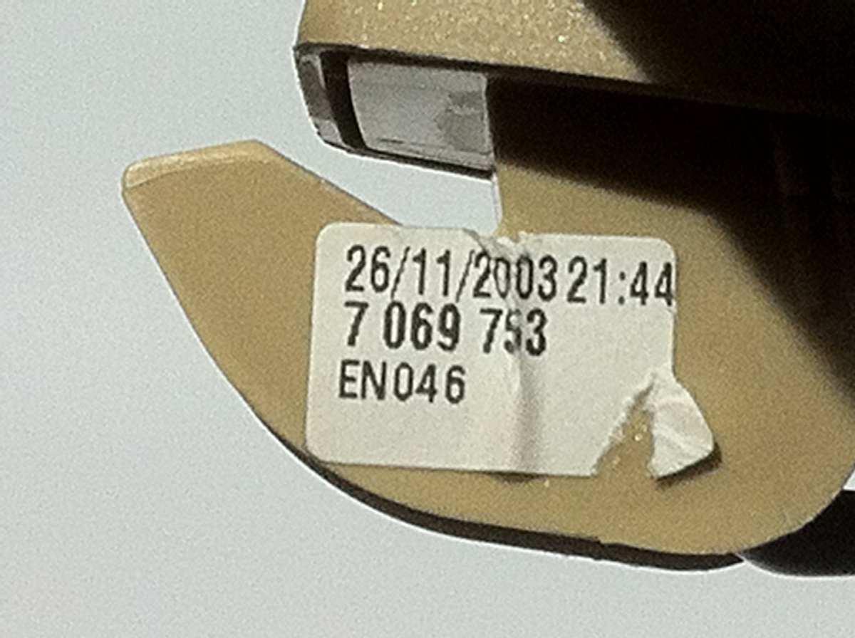 7069753 PARASOLE SX BMW 530 2006 <br />